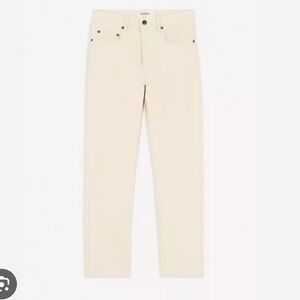 Ba&sh Ruth straight jeans - size M (US 6) - Ecru/off white